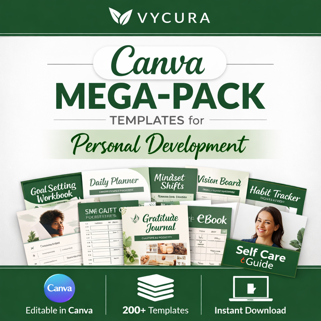 The Canva Mega-Pack Templates for Personal Development